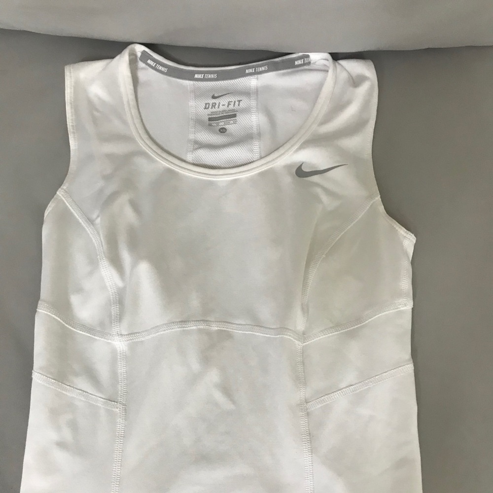 White Nike tank